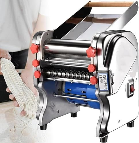 MNBVH Macchina Automatica per Tagliatelle, Macchina Elettrica per Pasta, Macchina Stendipasta Commerciale per Spaghetti per Uso Domestico E Commerciale(Size:16CM)