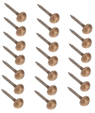 BUGUUYO Clavos de Cobre para Muebles 20 Piezas Decorativos Resistente para Reparación de Sofás Diseño Hemisférico Alta