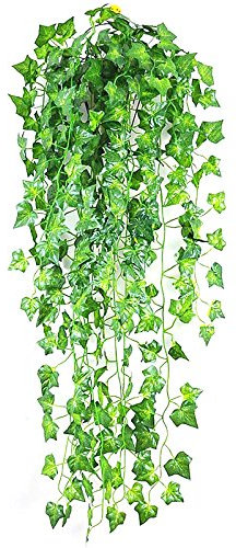 2.1M Artificial Ivy Leaf Hanging Leaf Garland Plants Green Vine Leaves Diy for Home Wedding Party Garden Bathroom Decoration Fashion
