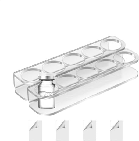 Soporte para botellas montado en la pared, almacenamiento de medicina para refrigeradores, organizador de estantes para botellas, organizador de refrigeradores domésticos, estante de almacenamiento de