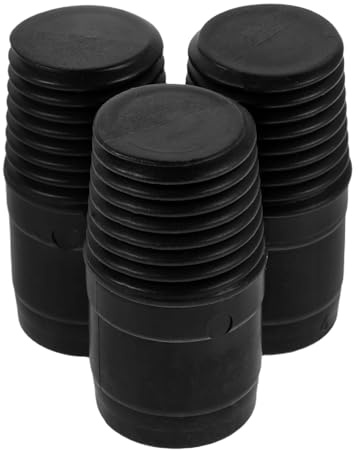 WEKADRIN 3 Stück Gewindeende Des Griffs Ersatzteile Für Moppstiele Und Besenstiele Moppstieladapter Aus Kunststoff Schnellverschluss Für Mopp- Wischmopp- Und Kehrbesenaufsatz 4.70 X 2.50 X 2.50 Cm