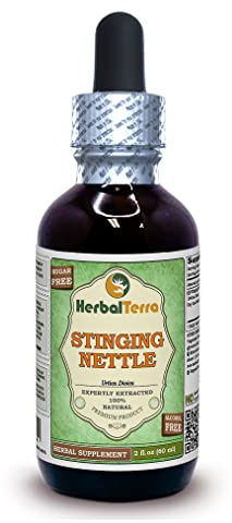 Herbal Terra LLC Stinging Nettle (Urtica Dioica) Glycerite, Organic Dried Leaves Alcohol-Free Liquid Extract 2 oz