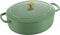 BALLARINI Bellamonte Cocotte Auflaufform aus emailliertem Gusseisen, oval, 31 cm, 5,5 l, Grün