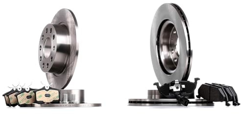 STARK Bremsenset Hinten Vorne Belüftet Ø253 280mm - Bremsscheiben + Bremsbeläge für VW Golf IV Schrägheck (1J1) Golf V Schrägheck (1K1) Golf VII Schrägheck (5G1, BQ1, BE1, BE2) GOLF VI (5K1)