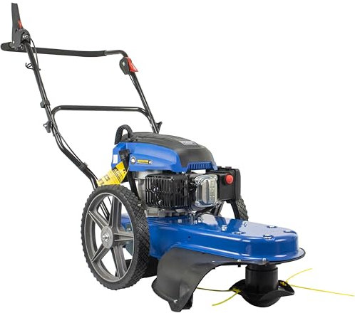 Hyundai 60cm / 23” Wheeled Grass & Field Trimmer - Petrol - 173cc / 4hp 4 Stroke Heavy Duty - Single Cylinder Horizontal - Adjustable cutting height - Foldable Handles - 3 years Warranty