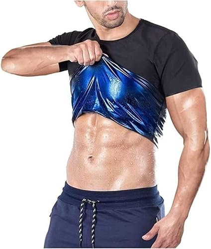DTREEL Herren-Schlankheitsgürtel Aus Neopren, Reduzierhemd, Sauna, Kompression, Schwitzen, for Sport, Fitness, Saunaanzug (Color : Men, Size : XXL)