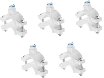 Artibetter 5pcs Plastic Water Filter Valve Clamp for Reverse Osmosis System for Sink Plug Strainer Use