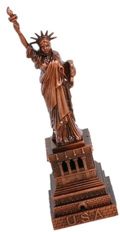 GRIRIW Statue of Metallfigur Große Freiheitsstatue Dekorative Statue Für Schreibtisch Und Garten Elegantes Wohnaccessoire Für Büro Und Zuhause