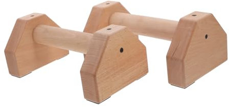 WESIEVYA 2stücke Push-up Handles Aus Holz Rutschfeste Push-up Bars Mit Starker Stabilität Für Krafttraining Zuhause Und Outdoor Langlebige Liegestützgriffe Aus Ausgewähltem Holz
