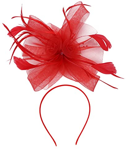 VALICLUD Accessoire de Plumes pour Filles Élégant Filet pour Mariages et Banquets Artisanat Fait Main