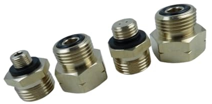 4pcs Messinggasflaschenadapter Camp Herd Converter Anschluss Ersatzgaszylinder Anschlussadapter Dauer Camp Herd