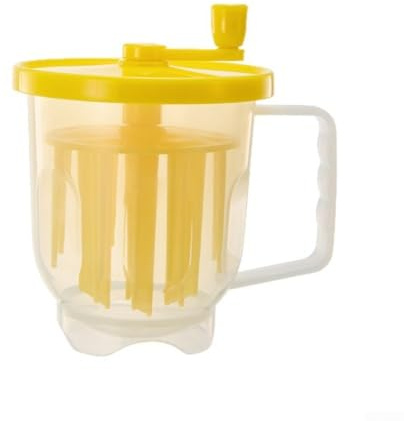 Machine à œufs brouillés pour micro-ondes avec fouet rotatif à la main, batteur manuel adapté pour les œufs, la mousse de lait et les smoothies