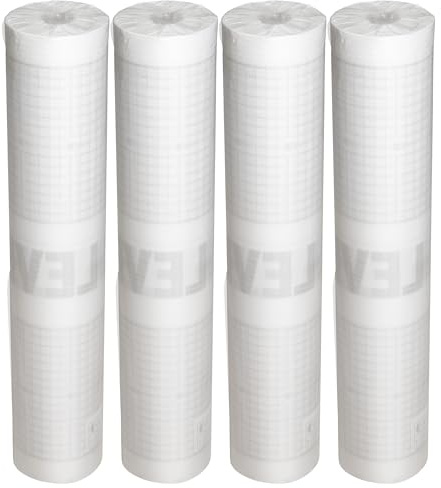 LEVEL+ Entkopplungsmatte 120 m² – Armierungs- & Entkopplungsbahn | für Fliesen & Naturstein, innen & außen, Wohnräume, Balkone, Terrassen, Entkopplung & Rissüberbrückung PP-3L-AR