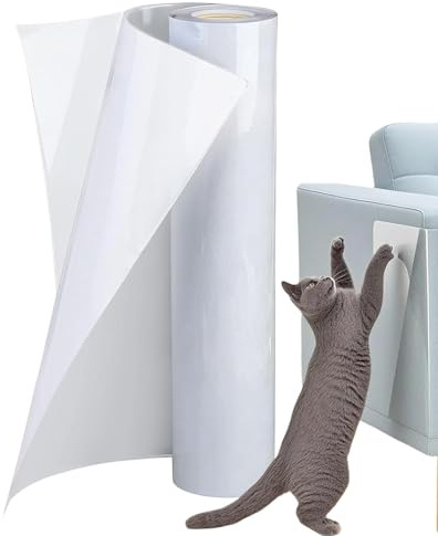 Protezione Per Mobili Antigraffio Di Gatto - Pellicola Protettiva Autoadesiva Trasparente 300x30x0,2 Cm | Protezione Per Divano Per Gatti | Per Porta Da Parete Per Moquette, Divano Per Animali, Sedia,