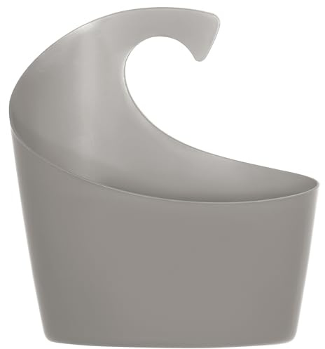 Spirella Duschkorb Sydney mit Haken zum einhängen, kombinierbares Duschregal 25 x 22,5 x 8,5 cm Taupe