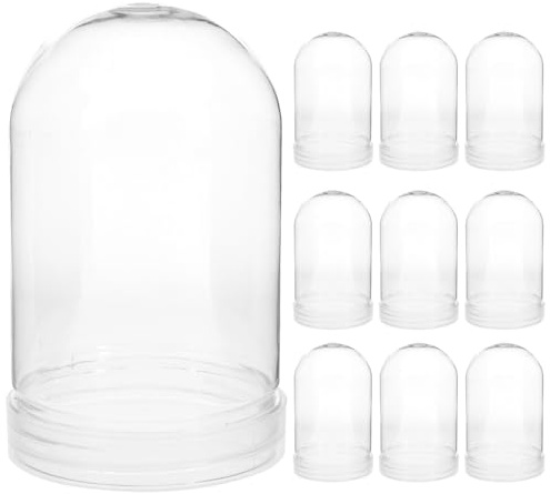 HOLIDYOYO 10stücke Teiliges Leere Kunststoff-schneekugeln Zum Selbermachen Praktische DIY-Requisite Für Kreative Geschenke Und Dekoration Leicht Und Langlebig Für Bastelprojekte