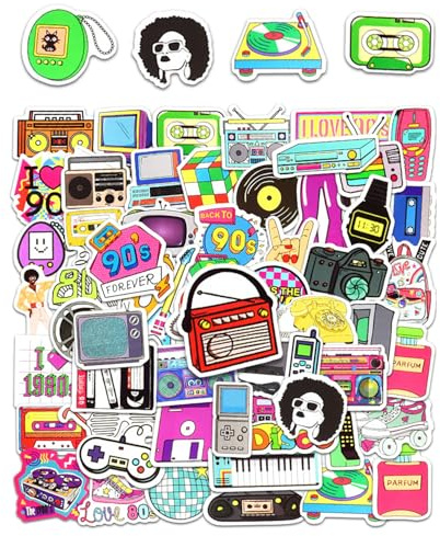 70 Waterproof Graffiti Stickers, Retro Classic Stickers, 90S Aesthetic Stickers, Suitable for Decorating Scrapbooks, Skateboards, Mobile Phone Cases.