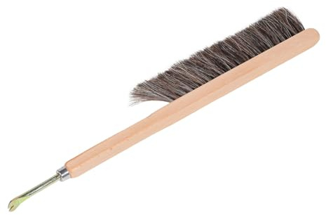 Genérico Cepillo para Abejas Mango de Madera y Doble Hilera de Cerdas de Acero Inoxidable Herramienta Apícola Portátil para Limpieza de Colmenas Cepillo Práctico para Color Aleatorio