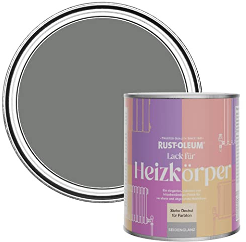 Rust-Oleum Grey Heat Resistant Radiator Paint in Satin Finish - Torch Grey 750ml