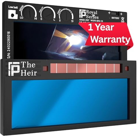Heir 1.0 | Shade 5-13 Adjustable Blue Auto Darkening Welding Lens