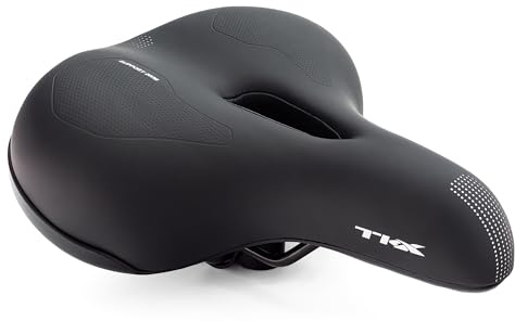 KAPH Fahrradsattel TKX, Gel-Fahrradsattel, ergonomischer Fahrradsattel mit Elastomer, für Herren und Damen, antiprostatischer Fahrradsitz, bequem, atmungsaktiv, für BMX, Rennrad, Mountainbike, Stadt