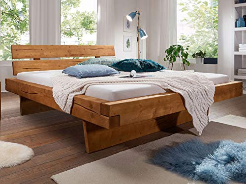 möbelando Balkenbett Ehebett Bettrahmen Doppelbett Bettgestell Bett Morant Bay II