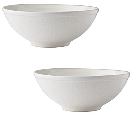 Insalatiera Ceramica Ciotola di Zuppa Bianca 2 Pezzi di Insalata Ciotola Dessert Ciotola Ceramica Ciotola Ramen Ramen