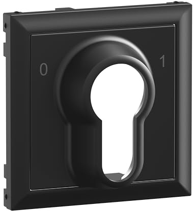 LEGRAND, SEANO skydd för nyckelbrytare 0 – 1 med DIN halvcylinder, färg: svart lackerad, 765333