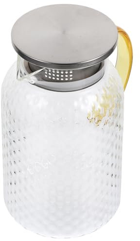 WATIIFUFU Bouilloire Transparente Verre Avec Poignée Pour Eau Froide Théière Domestique Carafe à Eau