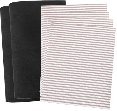 6 Pack Cooker Hood Filter Kit, Cooker Hood Filter Replacement for Kitchen Extractor Fan Vent, (4 Grease + 2 Odour Filter) 57 * 42cm