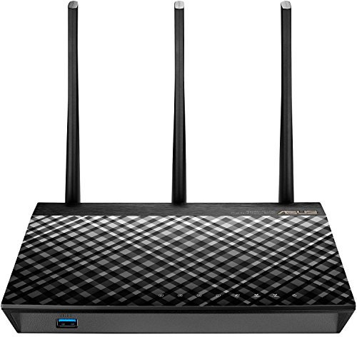 ASUS AC1750 router wireless Dual-band (2.4 GHz/5 GHz) Gigabit Ethernet Nero