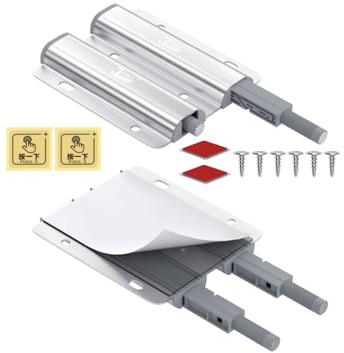 Push Pull per Ante Pesanti Jiayi 2 Pezzi Chiusura a Pressione Mobili Push to Open Doppio Apertura Ante Magnetica Sistema Push Pull per Cassetti Pesante Apertura Calamita a Pressione Sistema