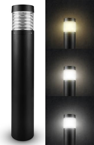 LightingLabs Led Bollard Landscape Lighting 20 Watts 39 Inch 3CCT 3000/4000/5000K 120-277V Outdoor Pathway Light Wired Ideal for Garden, Commercial and Driveway Rated IP65 ETL Listed