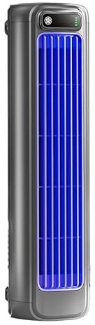 MEIION Briza ac klimaanlage – Kabelloser, Bladeless Turmventilator mit 3 Geschwindigkeiten | Leiser & tragbarer Tischventilator für Schlafzimmer, Küche & Büro | Wandmontage möglich
