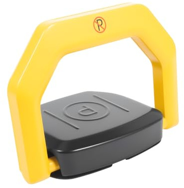 Elektrisch Parkplatzsperre Faltbar Parkplatz Schloss Automatik Klappbar Parksperre mit Fernbedienungen Automatische Parkplatzsperre mit Alarm Funktion Ferngesteuerter Parkschloss 180° Antikollision