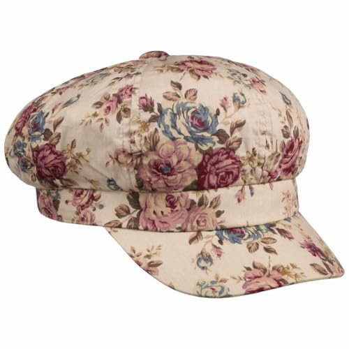 Lipodo Romantic Roses Ballonmütze Schirmmütze geblümt Mehrfarbig Damen Frühling Sommer beige M (57-58 cm)
