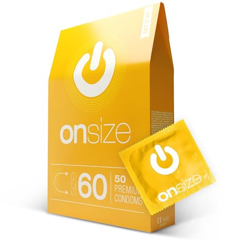 ON) ONsize Kondome | 60 mm Breite | 50 Stück | dünne 0,07 mm Wandstärke | hauchzart