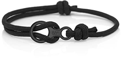 Eighty Eight Degrees Kletterarmband mit Achterknoten, handgefertigt, verstellbar, wasserdichtes Armband für Kletterer