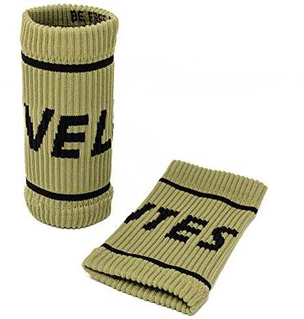 Velites Poignet Flexible en Tissu pour Crossfit, Barre, Taille Unique, Olive