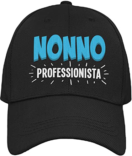 Vulfire Nonno Cappello Uomo Regalo Compleanno Originale Idee Regali per Lui per Natale Taglia Unica Cappello Nero con Visiera Nonno Professionista (Nero)