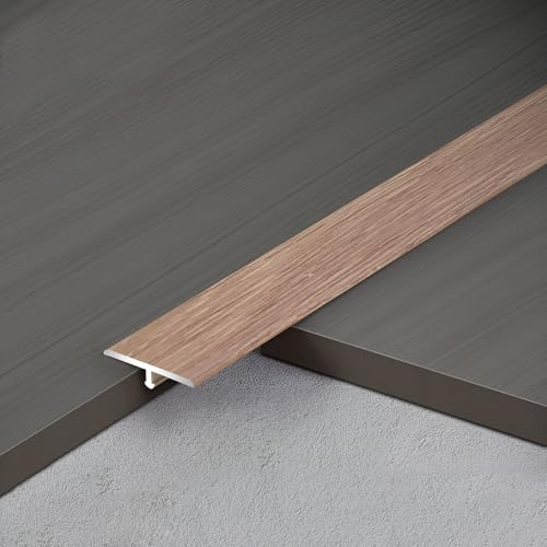 Tira De Umbral Para Pisos Y Baldosas De Madera, Perfil De Transición Para Piso Con Moldura En T, Tira De Transición Para Eliminar Juntas Tarima(Natural wood,4cm/1.57in)