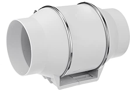 MTBDD Bathroom Exhaust Fan 4 6 Exhaust Fan Wall Window Mountable Toilets Kitchen Bathroom Home Silent Inline Pipe Duct Fan Ventilate Air Cleaning, White Bathroom Fan(4 inch)