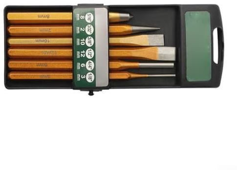 Set di 6 scalpelli per calcestruzzo in lega di acciaio per punzonatura, scalatura e frantumazione per superfici in mattoni, metallo e pietra
