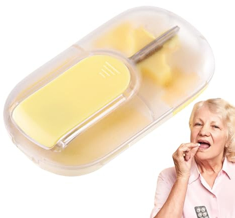Triturador De Comprimidos Partidor Triturador Comprimidos Portátil | Triturador Pastillas Portátil Multiusos Para Medicación Diaria Con Tabletas, Nutrientes Y