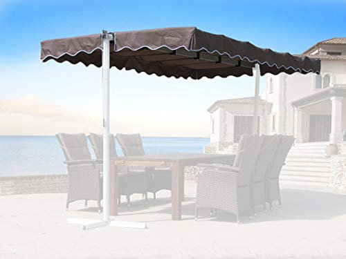 Ersatzdach Standmarkise Dubai Markise Taupe/Beigegrau RAL 7006