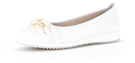 Gabor Dam Ballerinas, Dam Klassiska Ballerinor, Avtagbar Innersula, Mjölkvit 20, 42 EU