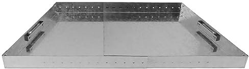 Vassoio per Camino Regolabile, Cassetto Cenere Espandibile con Acciaio Zincato