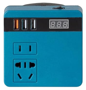 Inverter portatile, centrale elettrica portatile,Trasformatore di batteria esterna con visualizzazione della corrente | Presa alimentata a batteria per campeggio all'aperto, emergenza elettrica
