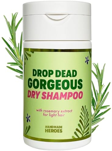 Handmade Heroes Dry Shampoo with Rosemary Oil for Hair Growth Healthier Looking Hair Volumizing Non Aerosol Drop Dead Gorgeous Dry Shampoo Rosemary 1.8oz
