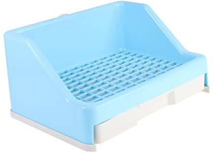 SUPVOX 1pezzi Conigli in Materiale Plastico di Toilette per Conigli Domestici Design Anti-spruzzo Accessorio per Gabbia per Orecchie Cadenti